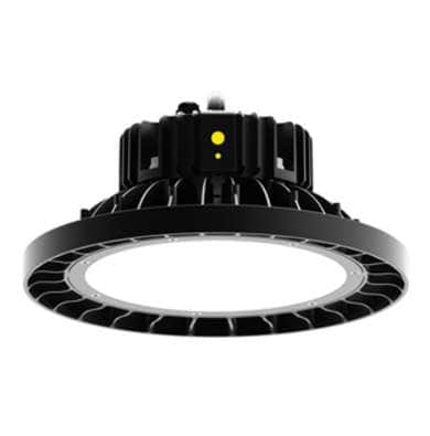 Contractor Direct Lighting MH5001 LED UFO High Bay Light, designed for bright, energy-efficient illumination in warehouses, garages, factories, workshops, gyms, and commercial spaces.