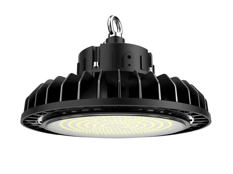 Contractor Direct Lighting MH5002 LED High Bay Light, designed for bright, energy-efficient illumination in warehouses, factories, workshops, garages, gyms, retail spaces, and commercial buildings.