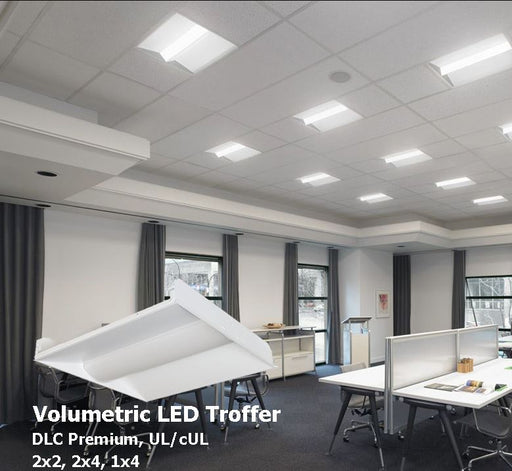 Contractor Direct Lighting PL5009 LED Center Basket Troffer, designed for bright, even, and energy-efficient illumination in offices, schools, hospitals, retail stores, hallways, and commercial interiors.